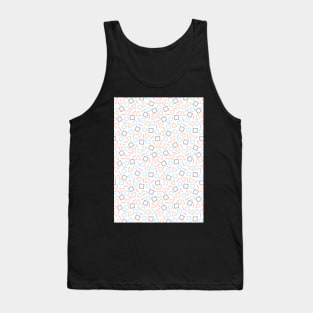 Geometric Shapes Pattern (White) Tank Top